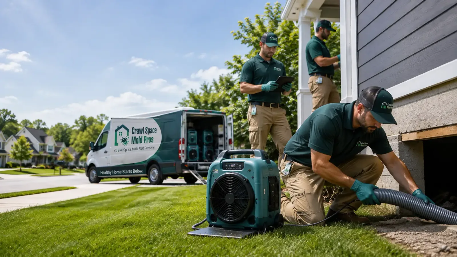 Crawl Space Mold Removal in Borden, IN